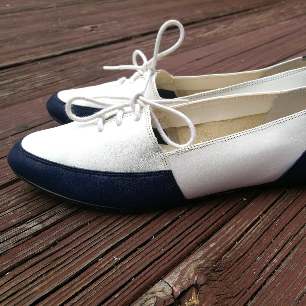 *SOLD*ESPRIT de CORP VTG 80s Leather Color Block